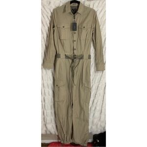 Rag & Bone Light Khaki Pilot Jumpsuit